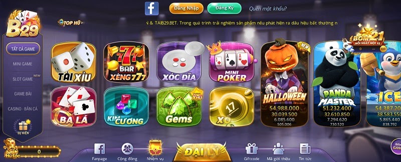 Giao diện thời thượng và thu hút của B29 Club