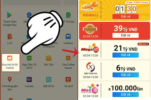 Cách chơi Vietlott Online bằng Zalo Pay